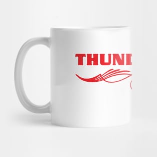 Thunderbird Emblem withSwoops Pinstripes Mug